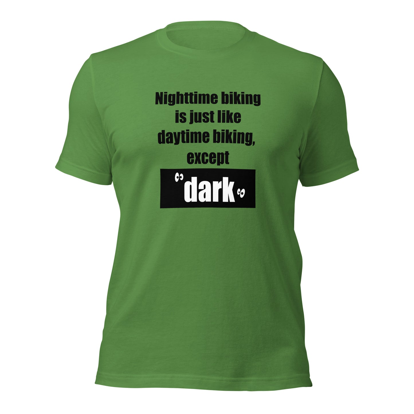 "Nighttime Biking" unisex t-shirt