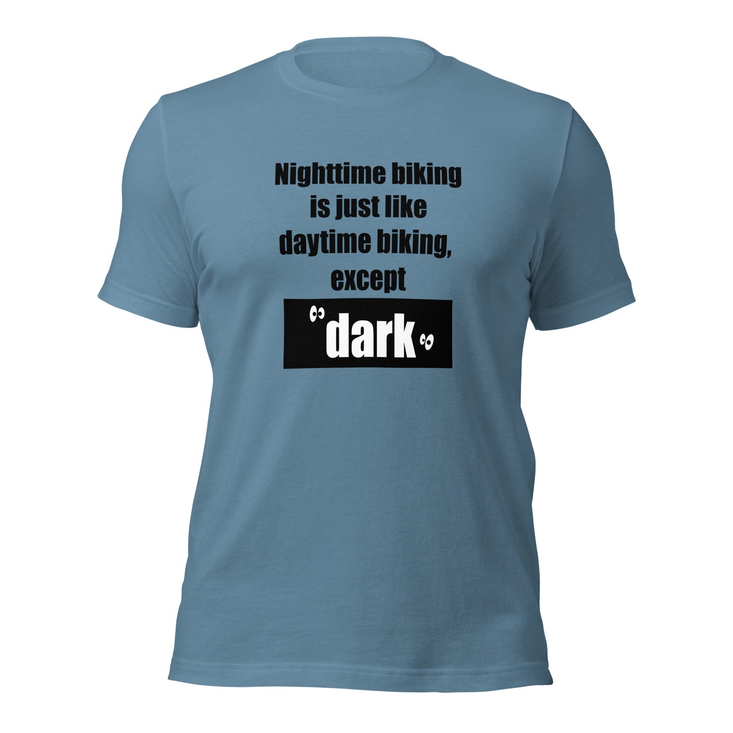 "Nighttime Biking" unisex t-shirt