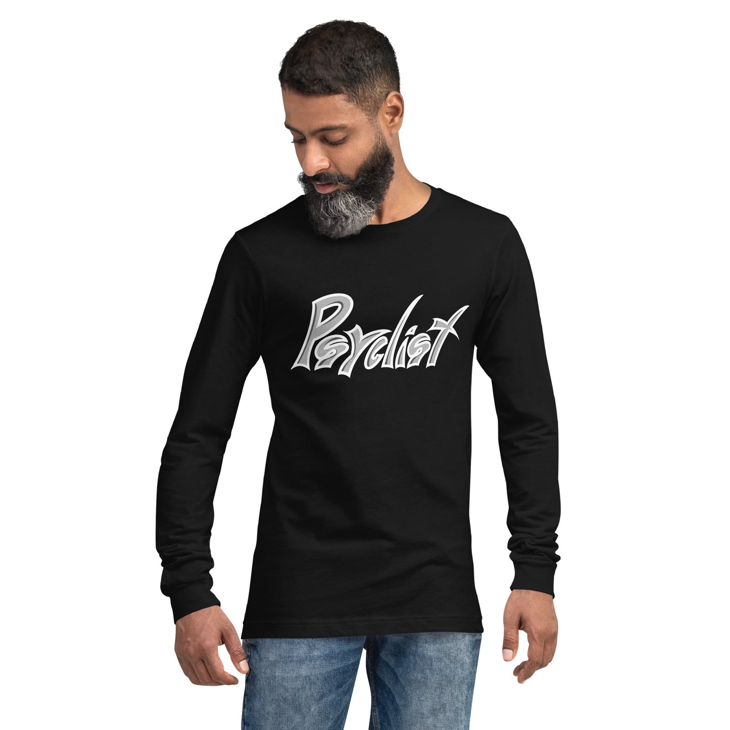 "Psyclist" unisex long sleeve tee