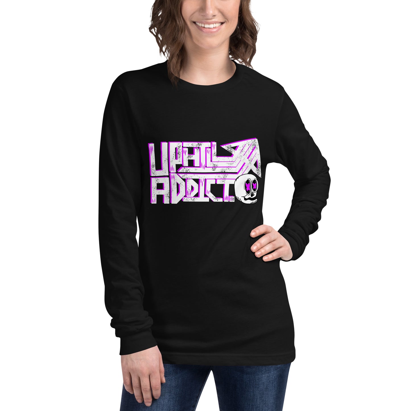 "Uphill Addict" unisex long sleeve tee