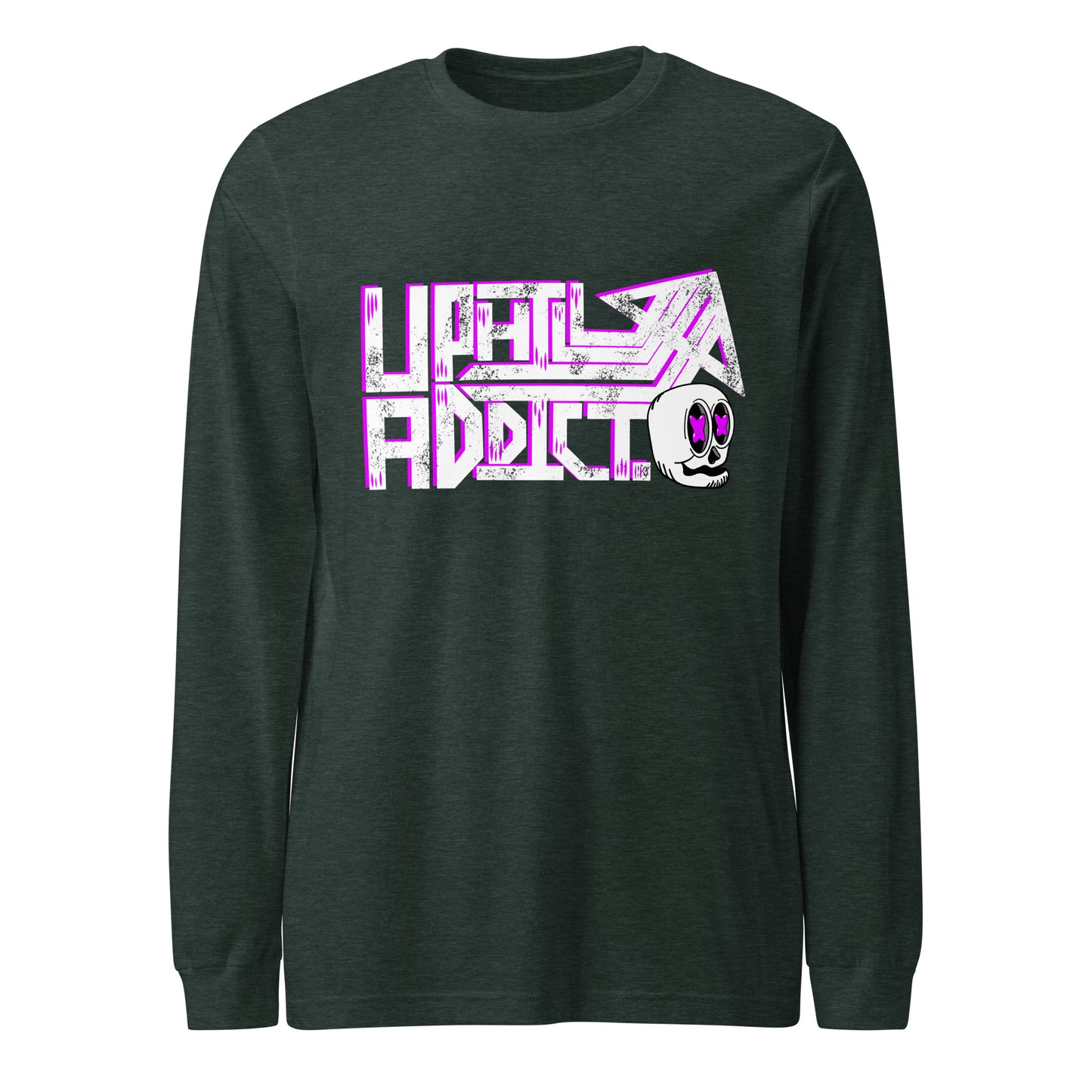 "Uphill Addict" unisex long sleeve tee