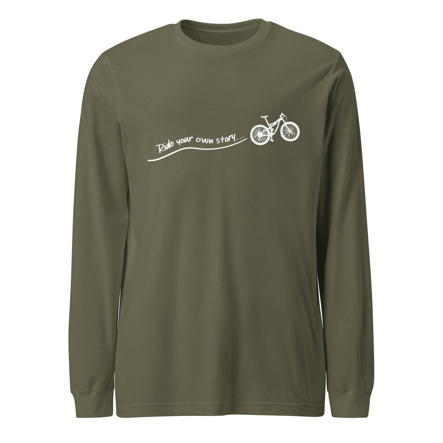 "Ride Your Own Story" unisex long sleeve tee