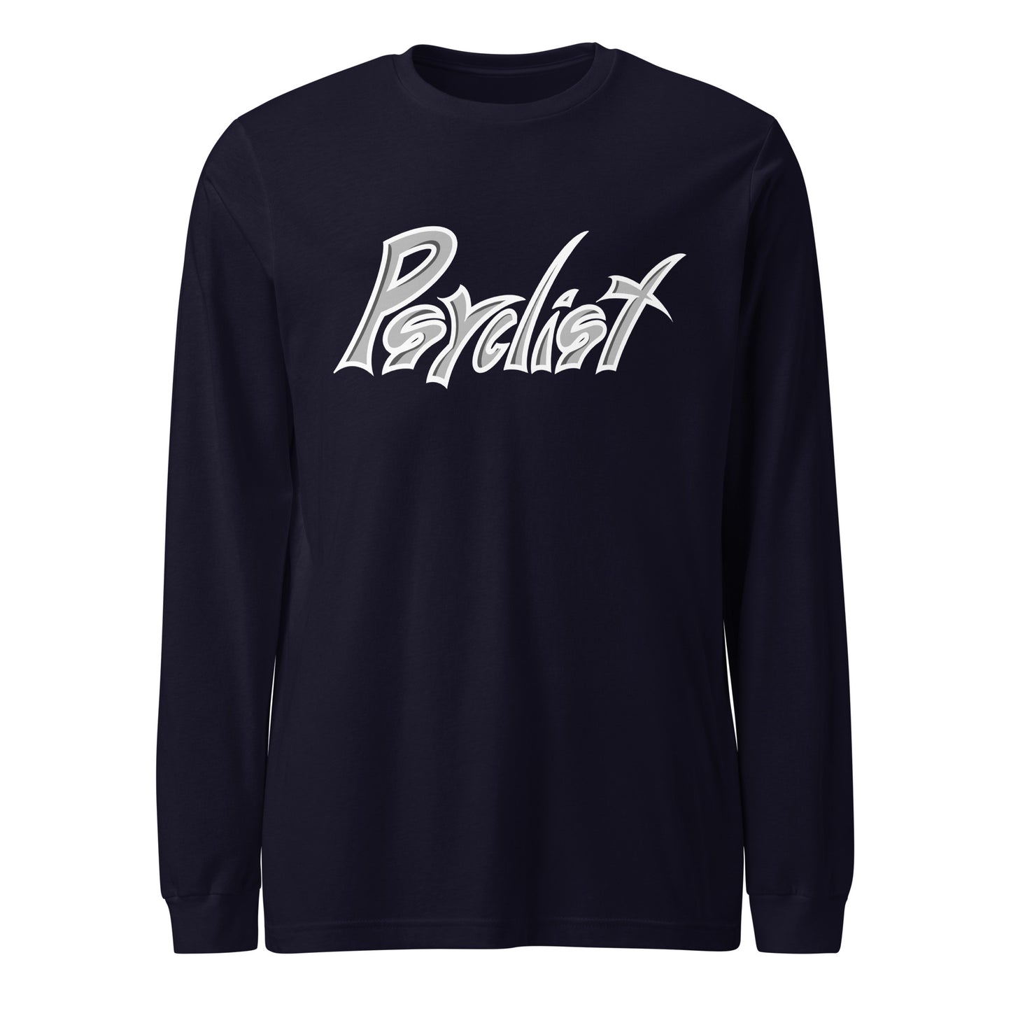 "Psyclist" unisex long sleeve tee