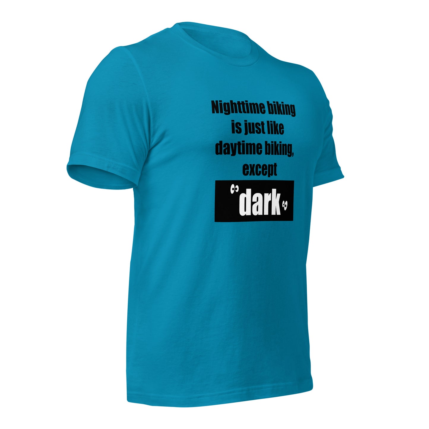 "Nighttime Biking" unisex t-shirt