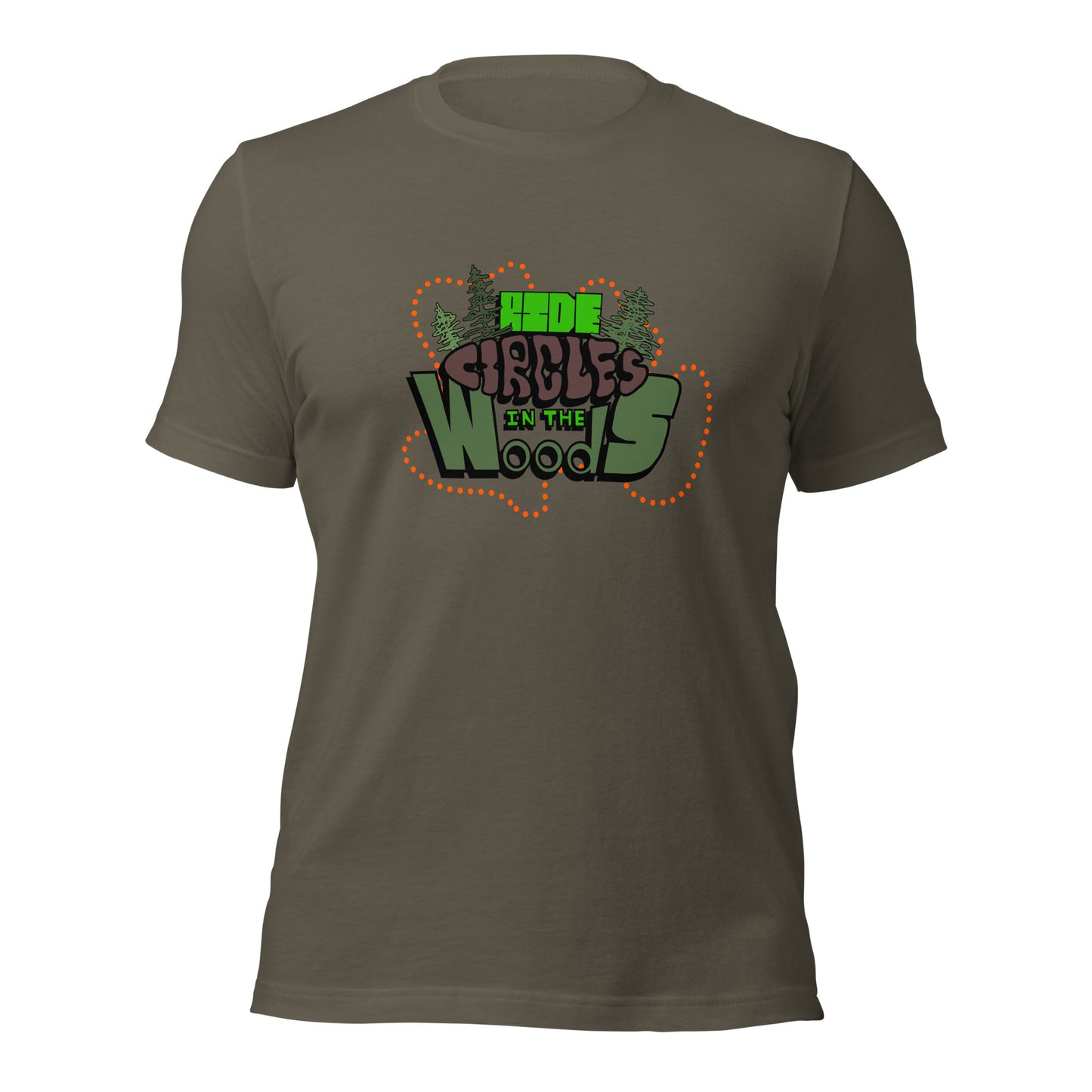 "Ride Circles in the Woods" unisex t-shirt