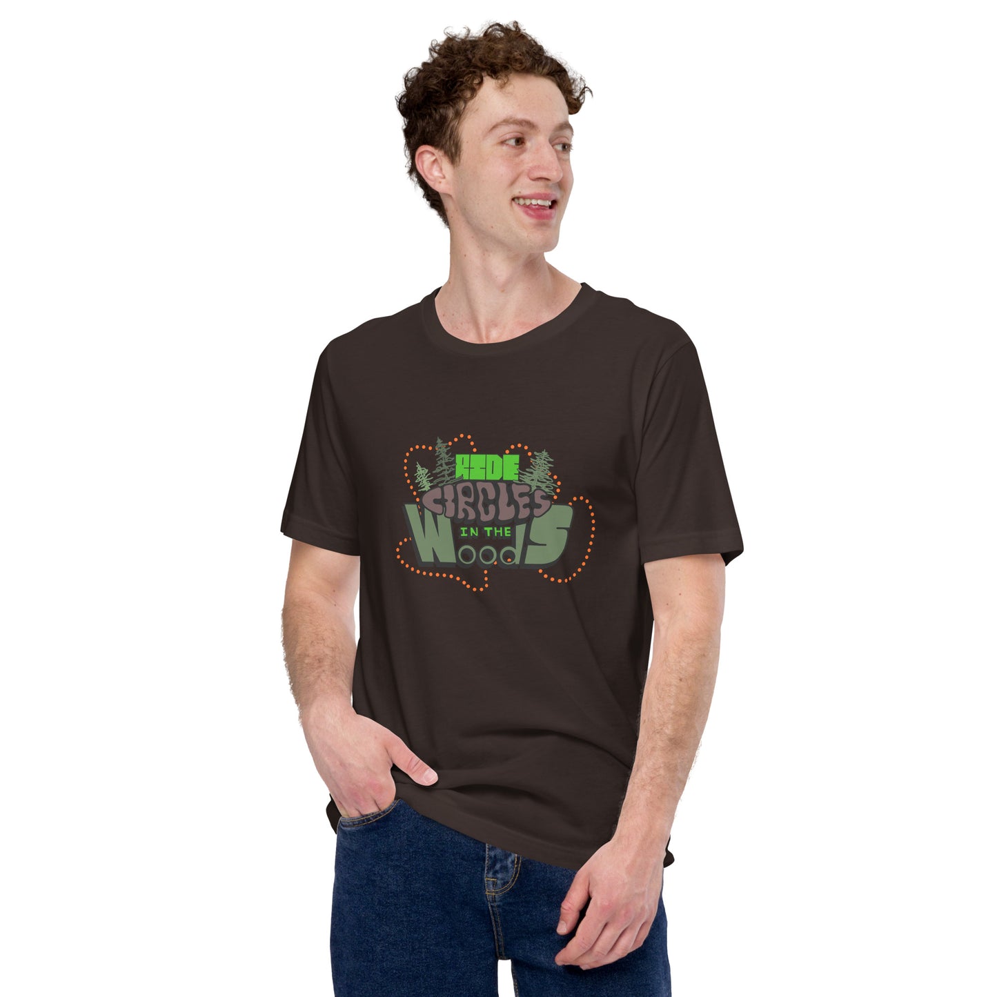 "Ride Circles in the Woods" unisex t-shirt