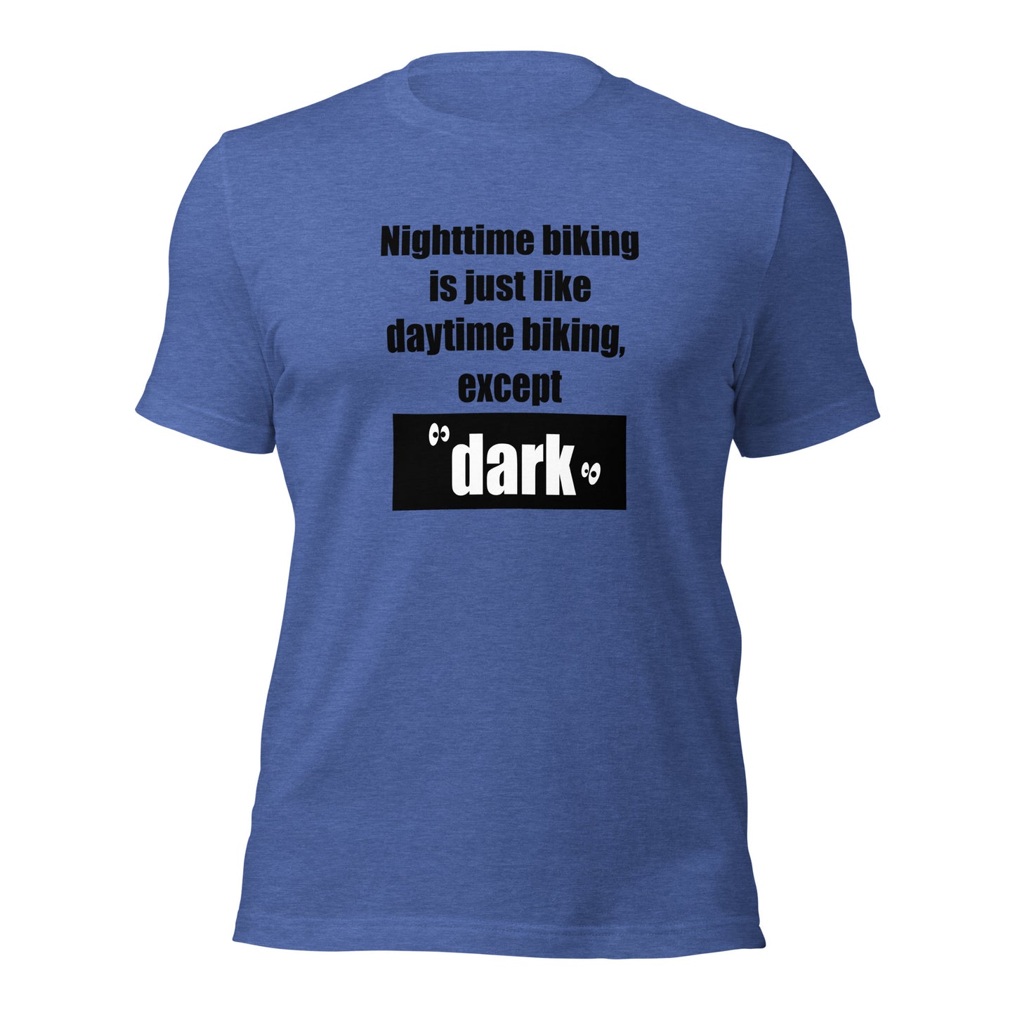 "Nighttime Biking" unisex t-shirt