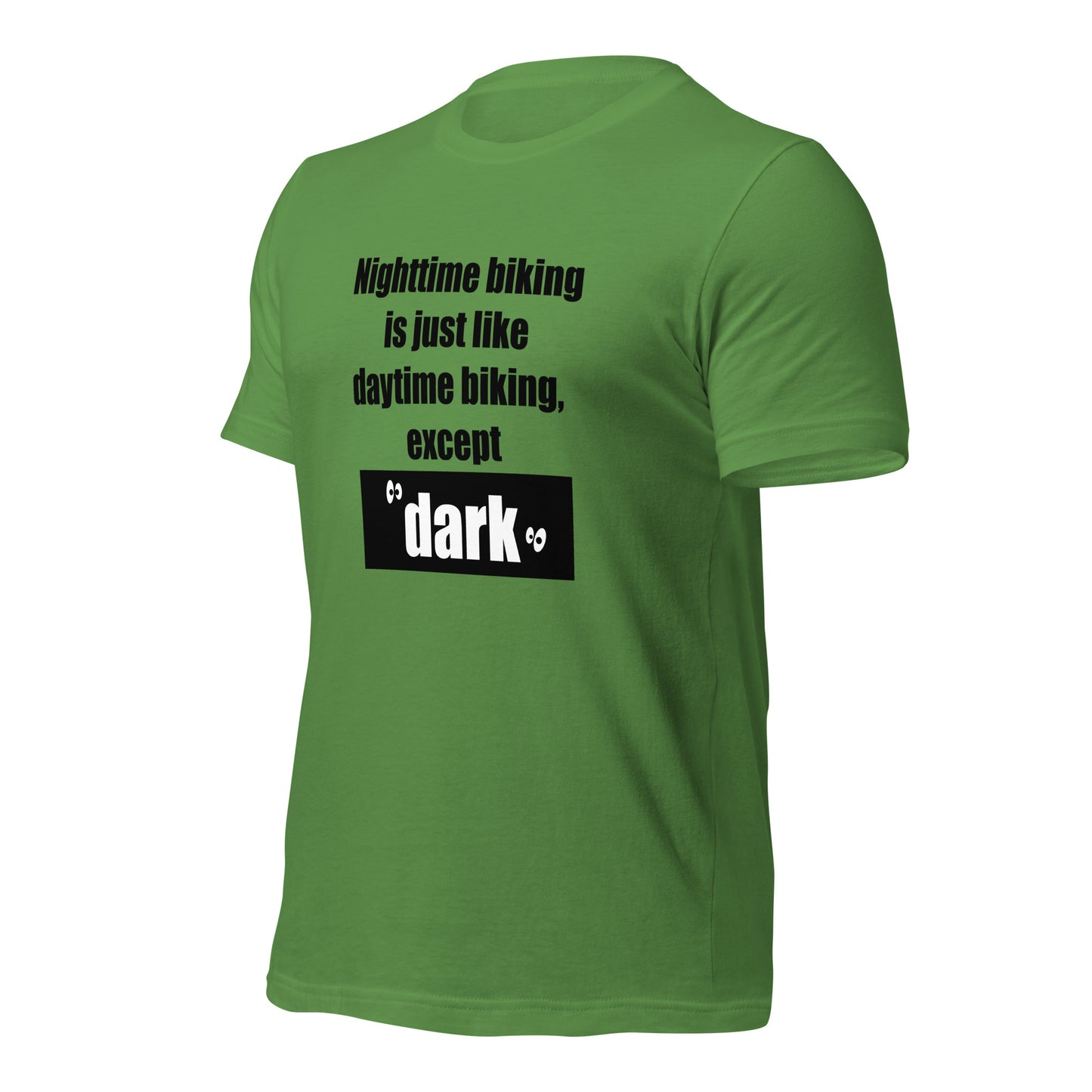 "Nighttime Biking" unisex t-shirt