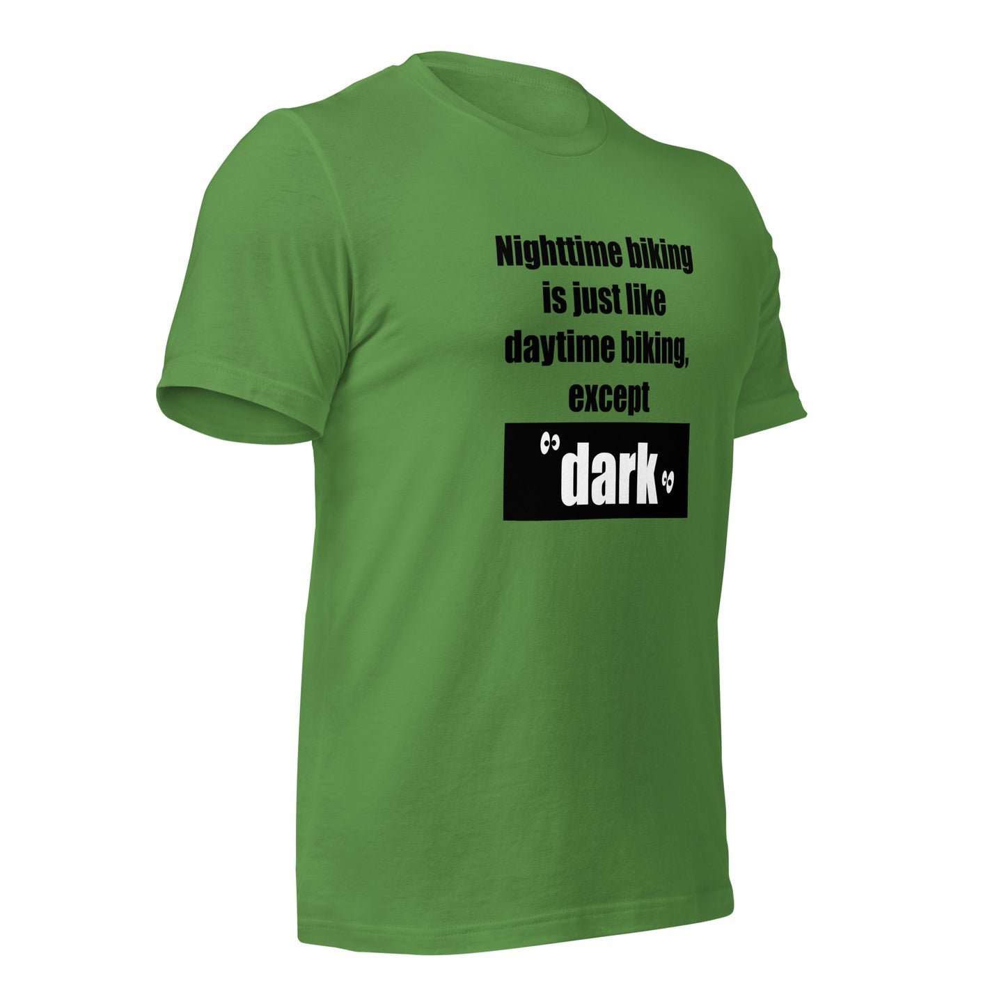 "Nighttime Biking" unisex t-shirt