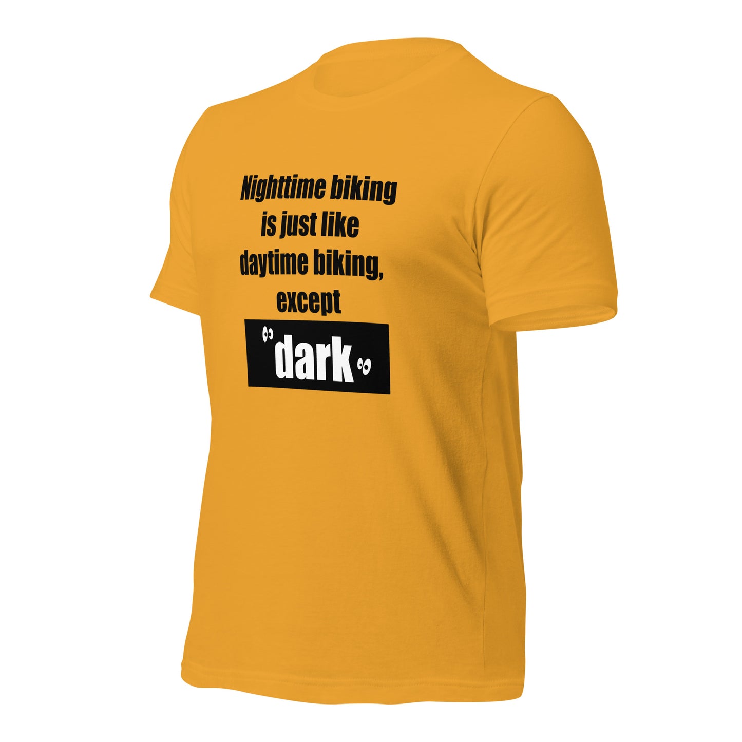 "Nighttime Biking" unisex t-shirt