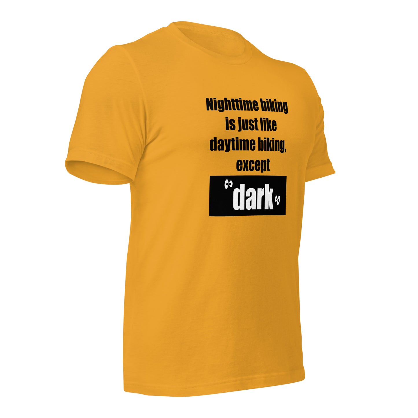 "Nighttime Biking" unisex t-shirt