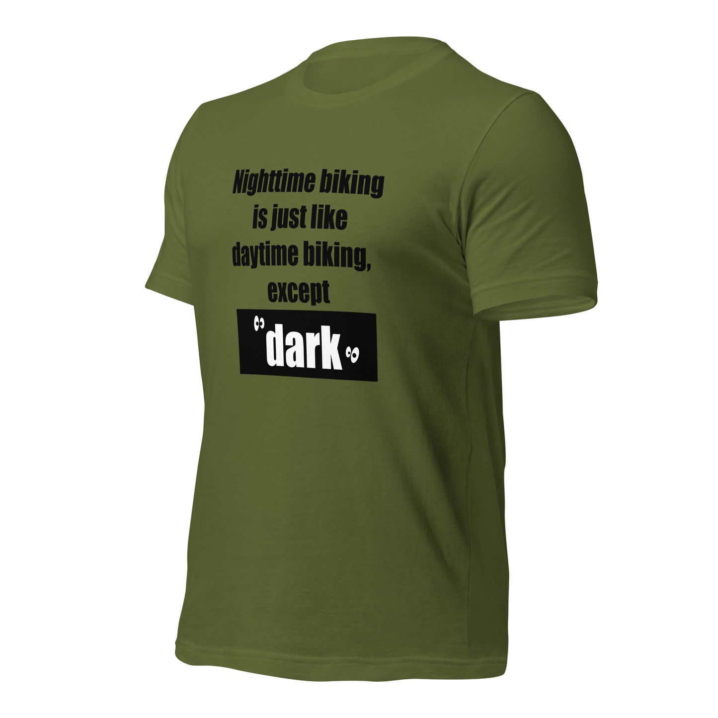 "Nighttime Biking" unisex t-shirt