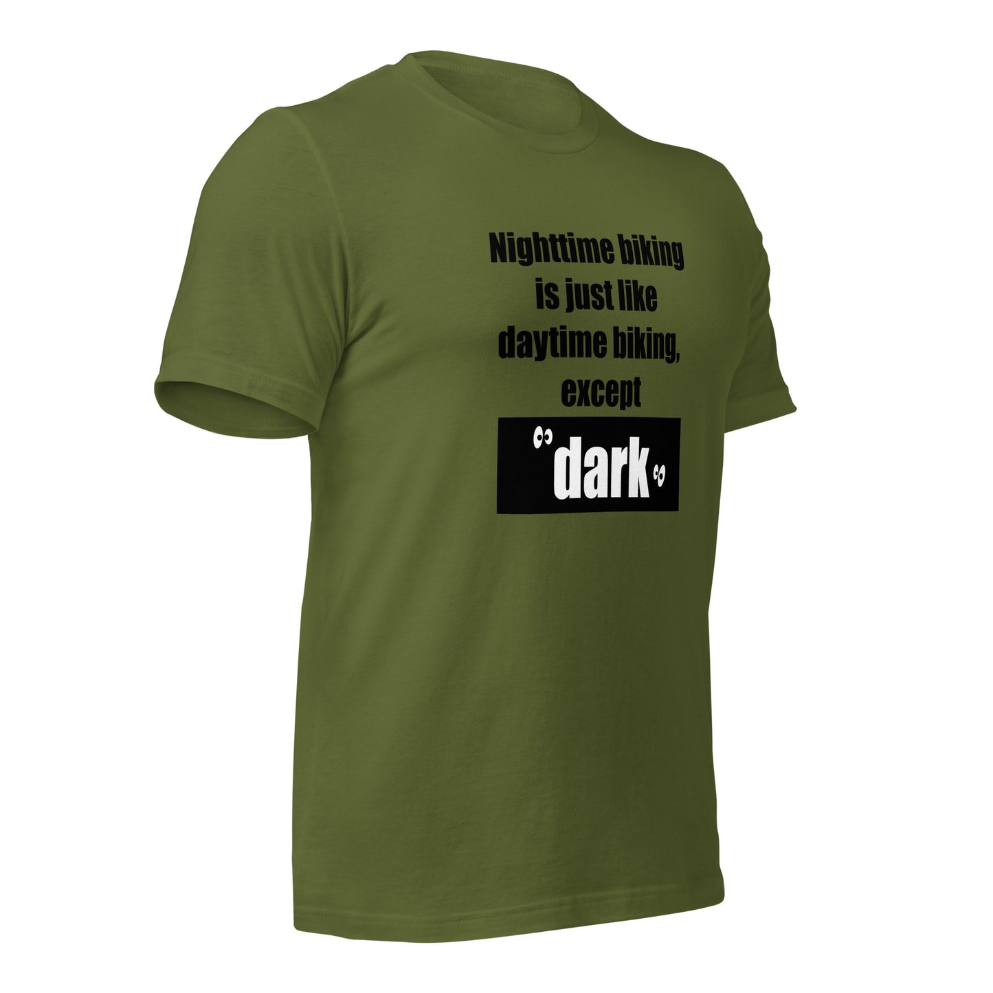 "Nighttime Biking" unisex t-shirt