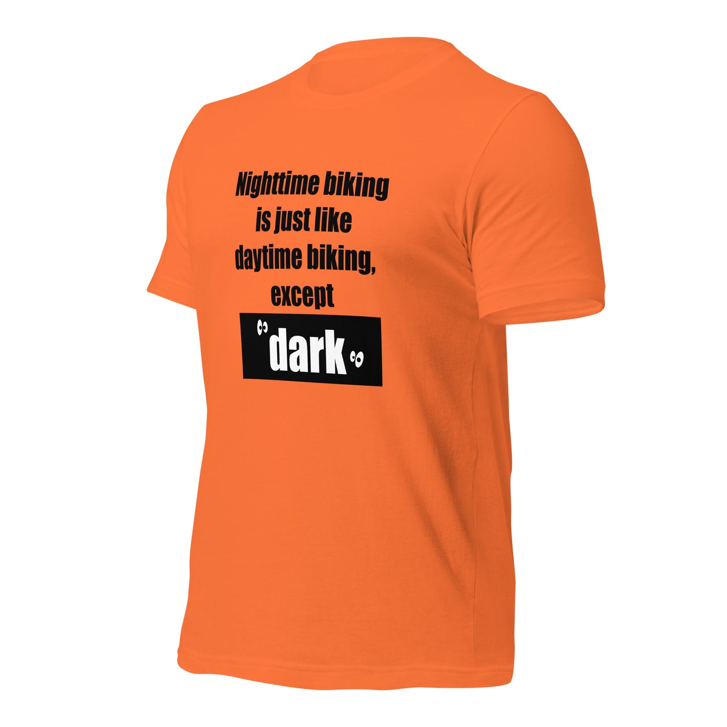 "Nighttime Biking" unisex t-shirt