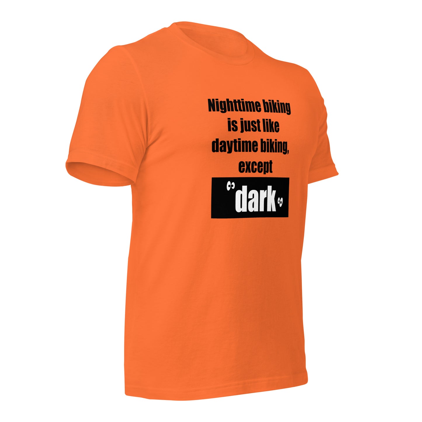 "Nighttime Biking" unisex t-shirt