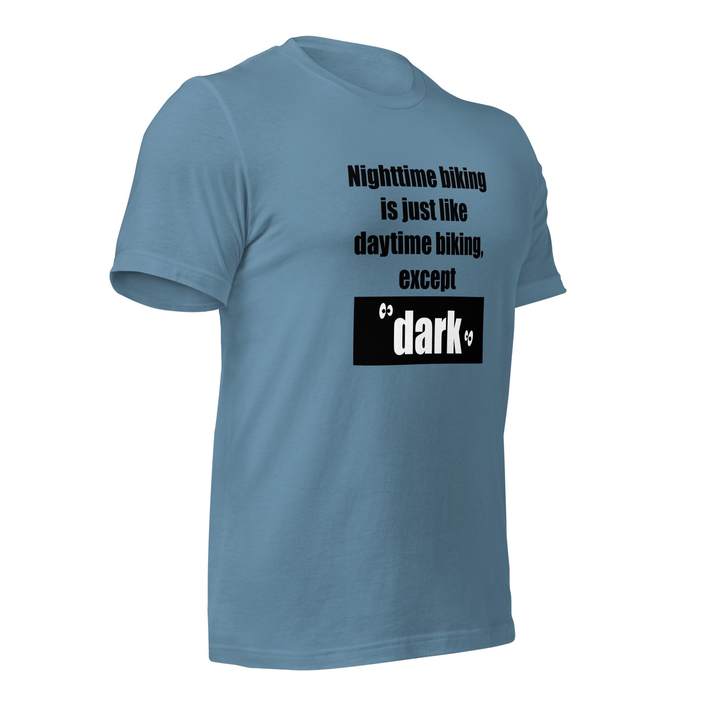 "Nighttime Biking" unisex t-shirt